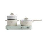Bộ bếp điện đôi đa năng Bear SB-BD02N kèm nồi chảo