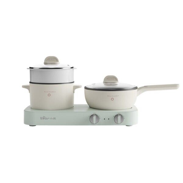 Bộ bếp điện đôi đa năng Bear SB-BD02N kèm nồi chảo