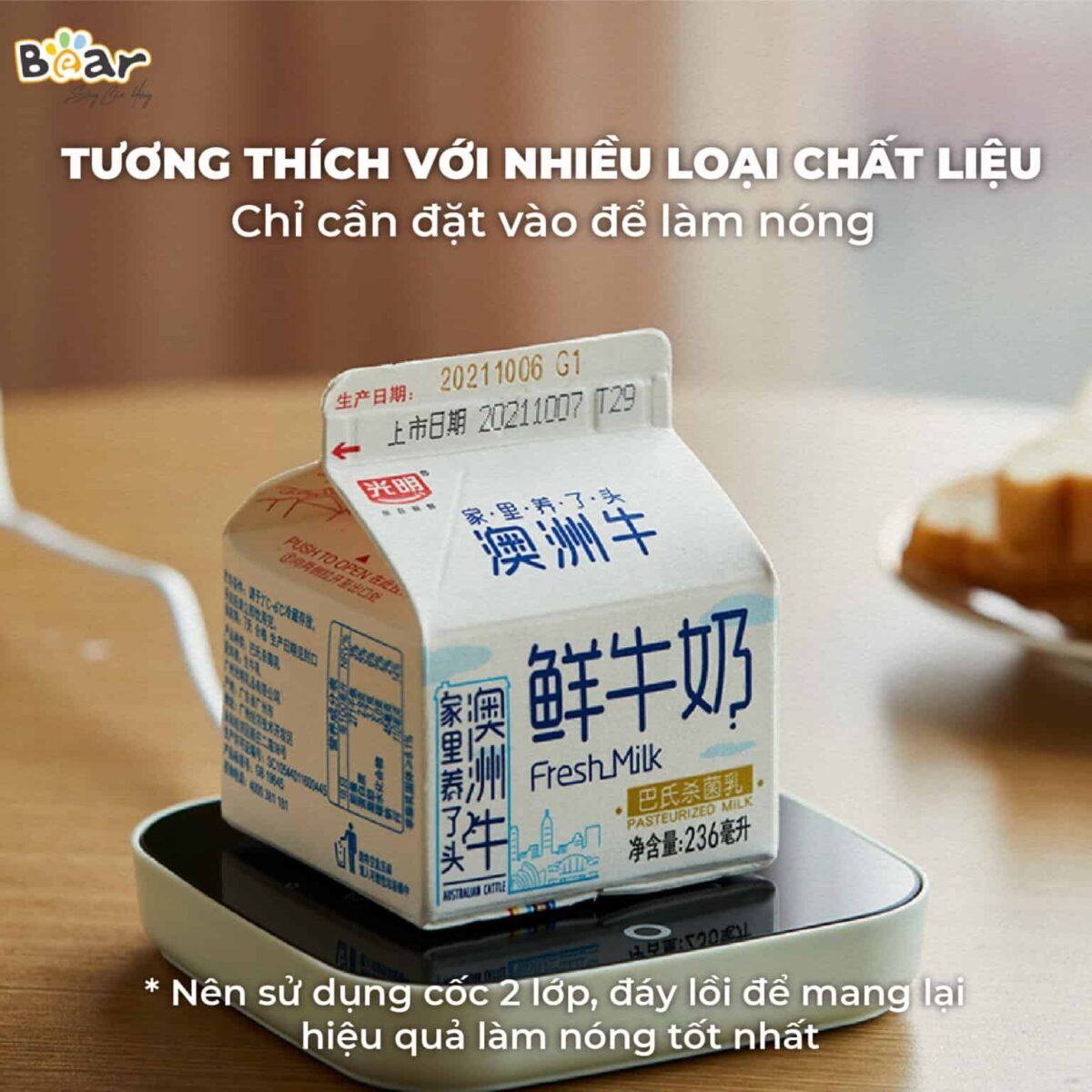 Đế làm nóng đồ uống Bear DRBD-C16J5 (Bản Quốc Tế) - Ảnh 12