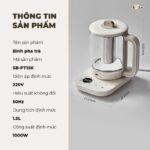 Máy pha trà Bear 1,5L SB-PT15K (Tiếng Việt) - Ảnh 8