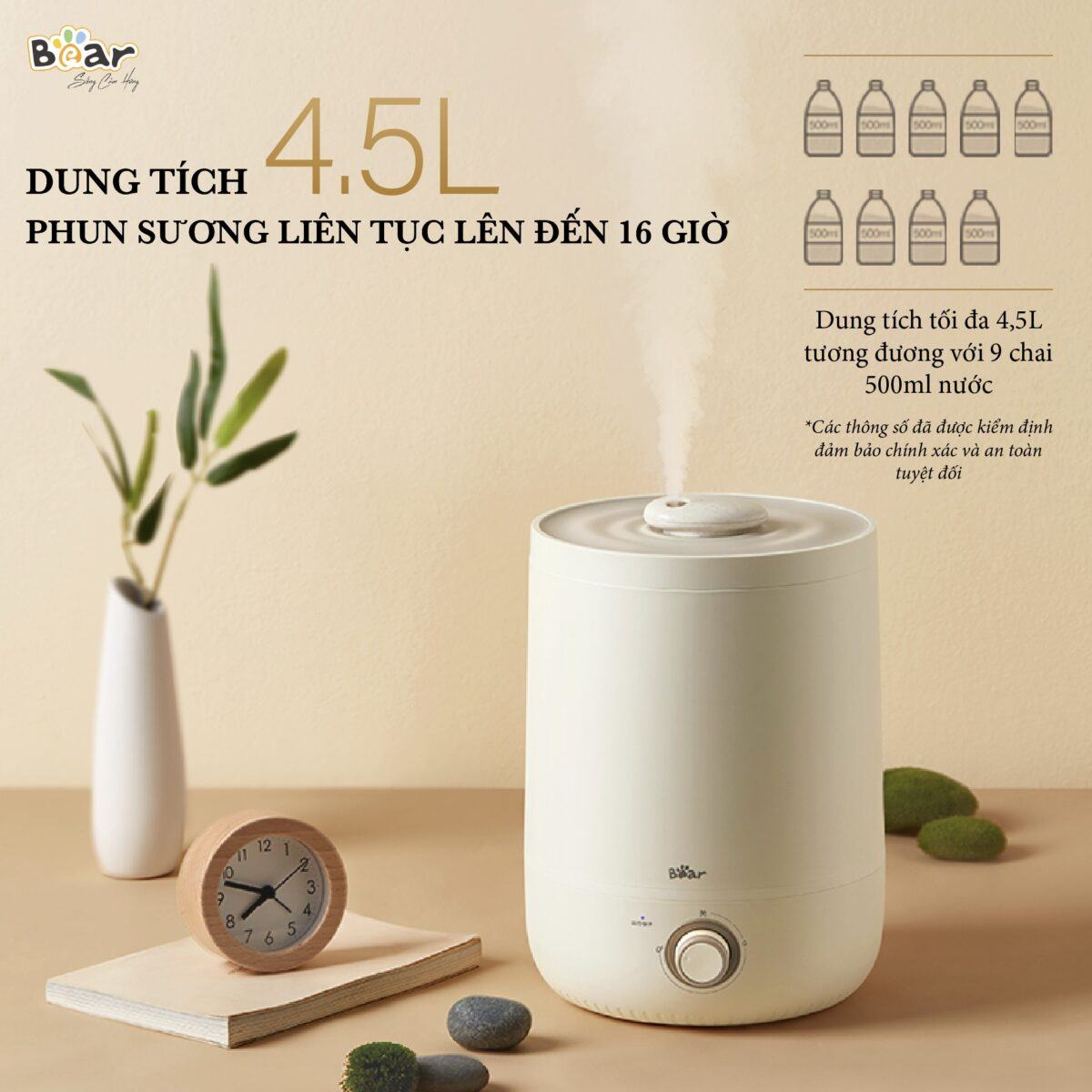 Máy phun sương tạo độ ẩm Bear JSQ-C45U1 (Bản Quốc Tế) - Ảnh 8
