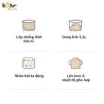 Máy trộn bột Bear 3,5L HMJ-A35Q2 (Bản Quốc Tế) - Ảnh 8