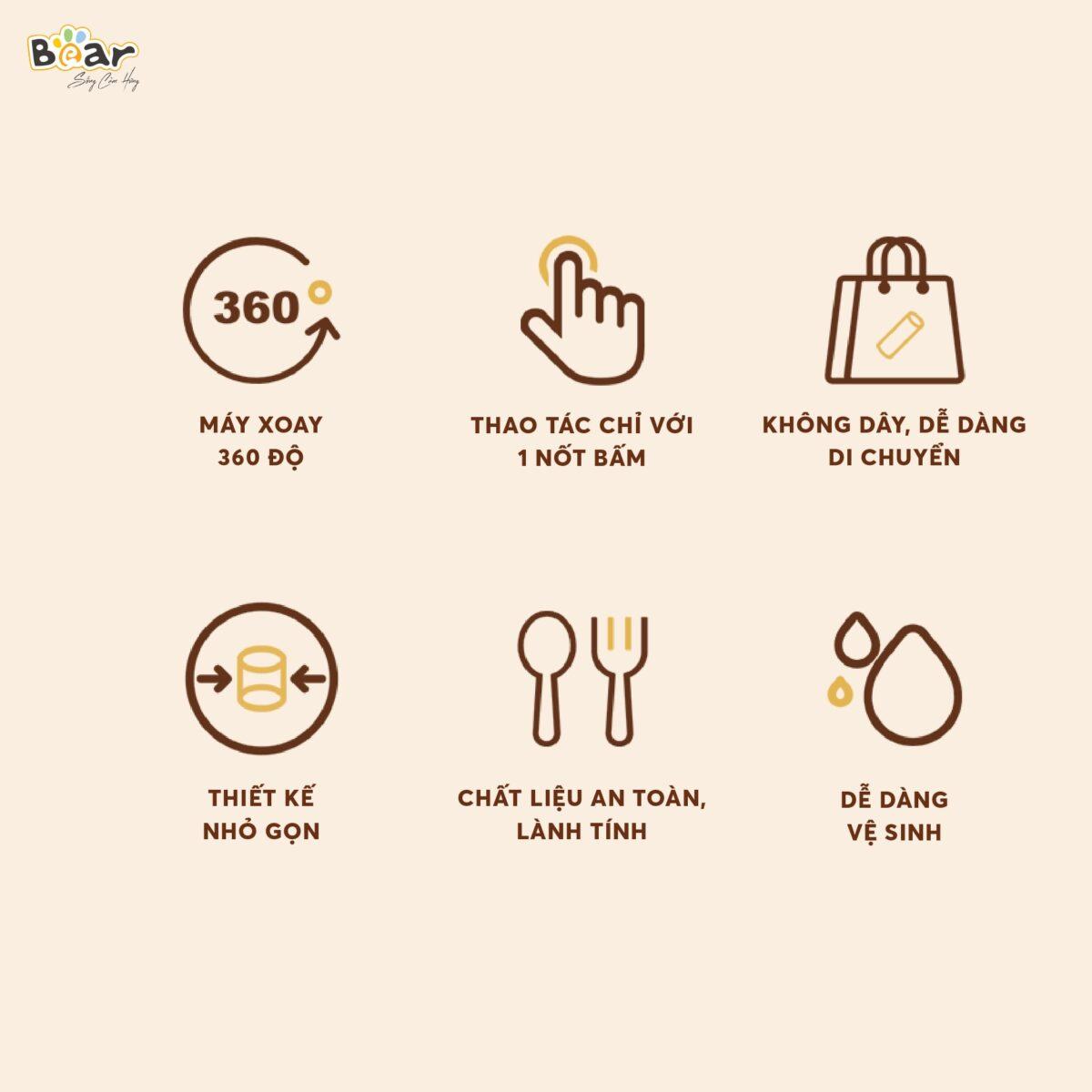 Máy vắt cam Bear ZZJ-F45A5 (Bản Quốc Tế) - Ảnh 4