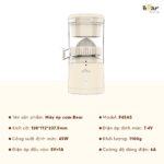 Máy vắt cam Bear ZZJ-F45A5 (Bản Quốc Tế) - Ảnh 2