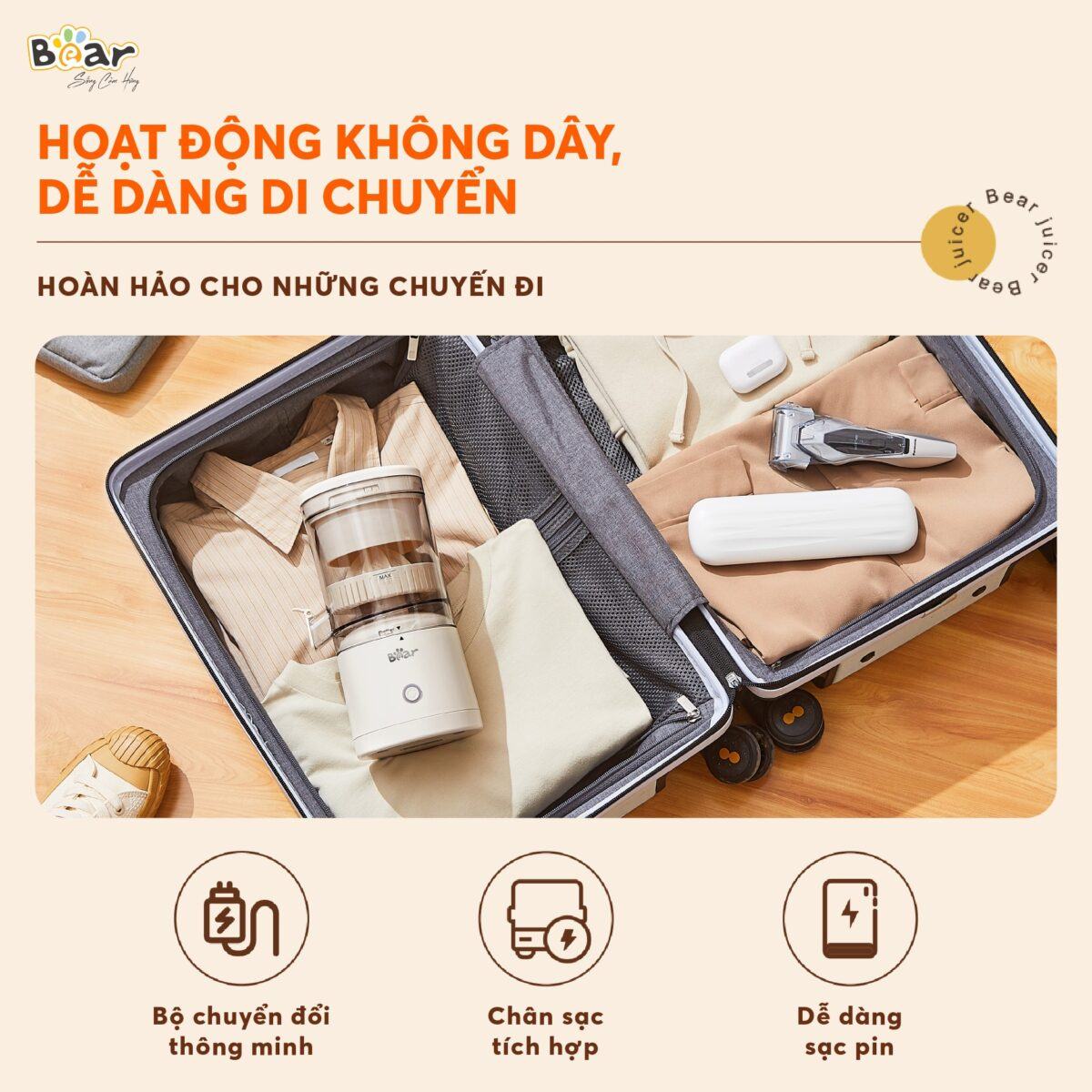 Máy vắt cam Bear ZZJ-F45A5 (Bản Quốc Tế) - Ảnh 9