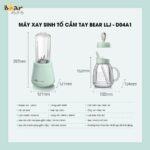 Máy xay sinh tố cầm tay Bear LLJ-D04A1 (Bản Quốc Tế) - Ảnh 6