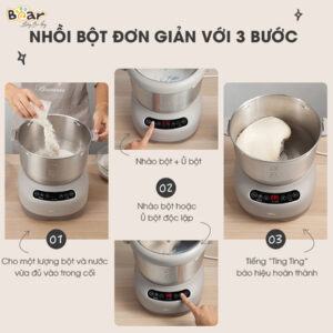 Máy trộn bột Bear 7L DM-B70V1 giúp bạn đơn giản hóa việc nhào và ủ bột