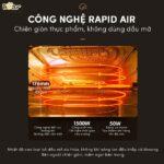 Nồi chiên không dầu Bear 10L QZG-A15V1 (Bản Quốc Tế) - Ảnh 7
