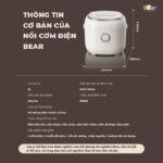 Nồi cơm điện Bear 3L SB-NC30A (Bản Quốc Tế) - Ảnh 15