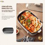 Nồi lẩu Bear 2 ngăn 4,5L SB-NL45K (Bản Quốc Tế) - Ảnh 6