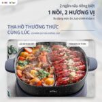 Nồi lẩu Bear 2 ngăn 6L SB-NL60U (Bản Quốc Tế) - Ảnh 17
