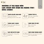 Nồi lẩu điện đa năng Bear 4L DHG-C40M1 (Bản Quốc Tế) - Ảnh 3