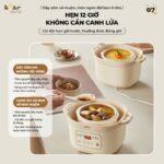 Nồi nấu chậm Bear 1,6L SB-NNC16 (Bản Quốc Tế) - Ảnh 4