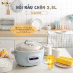 Nồi nấu chậm Bear 2,5L SUBE003 (Bản Quốc Tế) - Ảnh 4