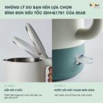 Ấm siêu tốc Bear 1,7L SZDH-Q17B1 (Tiếng Anh) - Ảnh 7