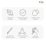 Bộ đũa gỗ thủ công Bear cao cấp CX-E0103 - Ảnh 3