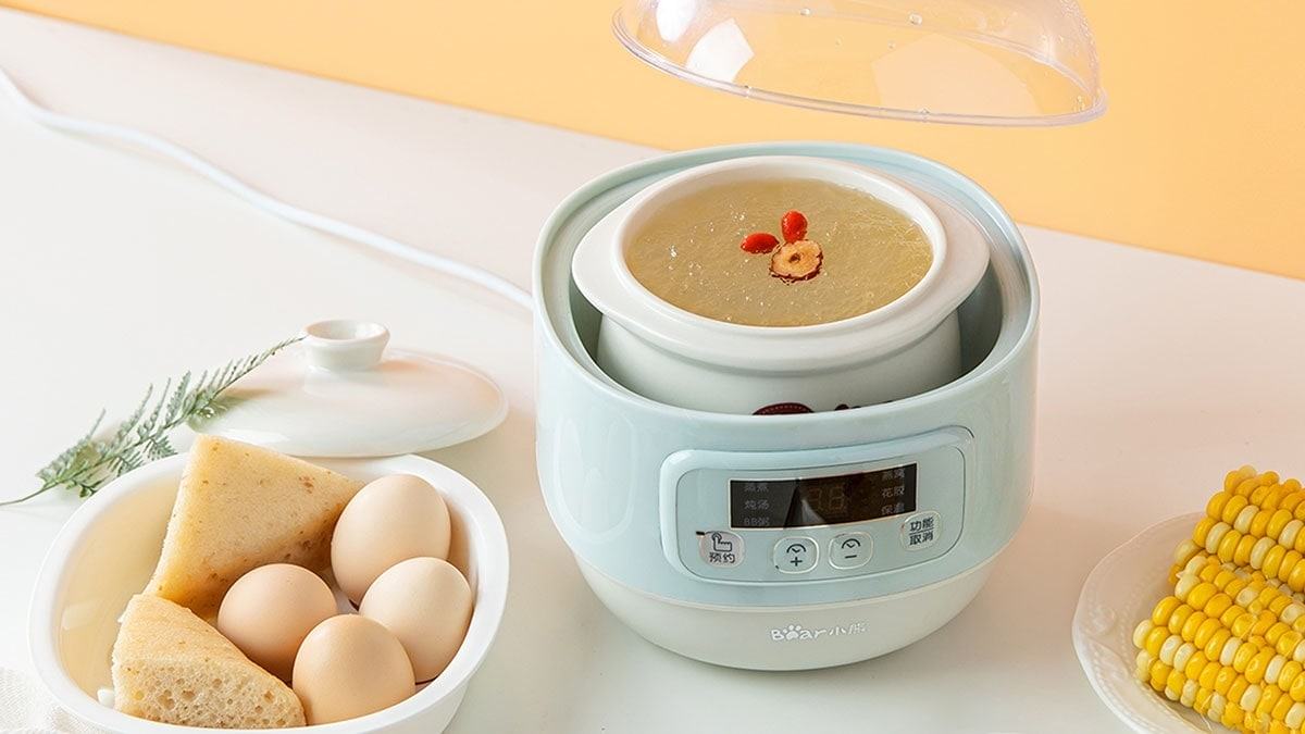 Nồi nấu cháo chậm Bear có tốn điện không? Hết bao nhiêu? - 1