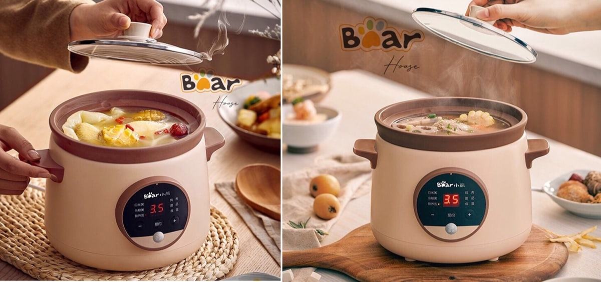 Hoàn thành chế độ nấu, nồi Bear sẽ chuyển sang giữ ấm tự động