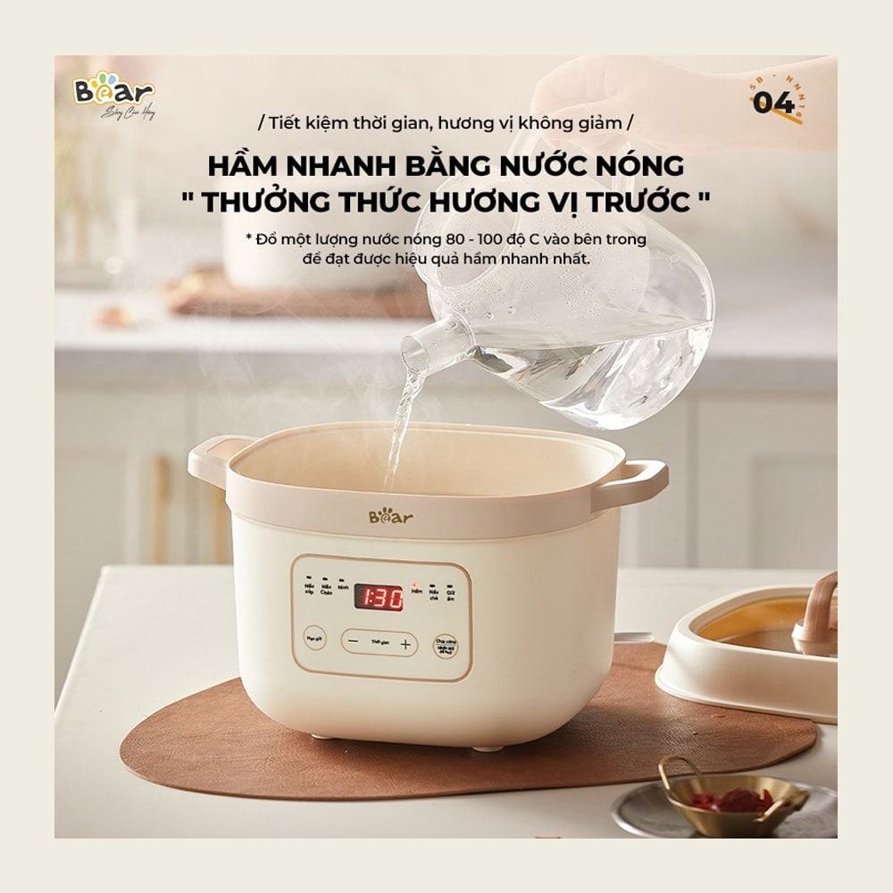 Muốn nấu nhanh, bạn có thể hầm nhanh bằng nước nóng