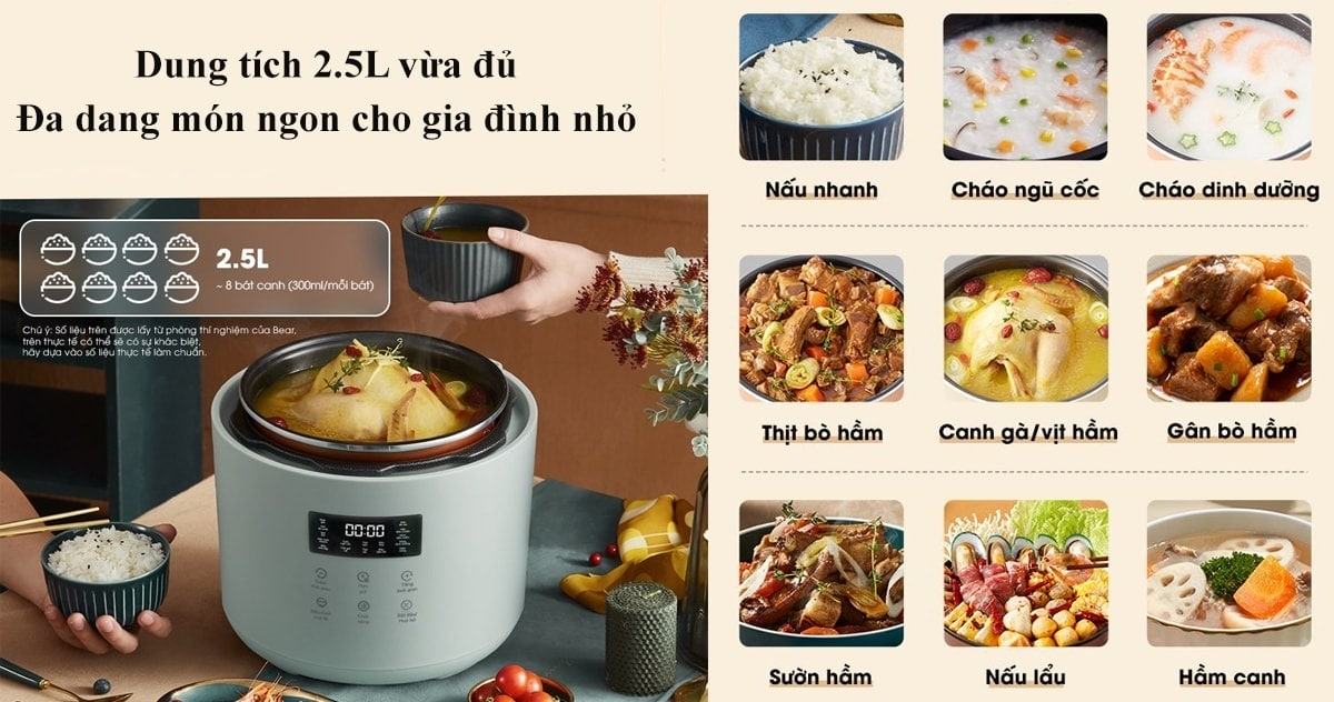 Mua nồi áp suất nếu bạn cần nấu ăn nhanh mà thực phẩm vẫn chín nhừ