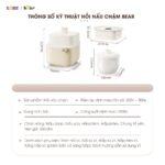 Nồi nấu chậm Bear 0,8L SB-NNC08 (Bản Quốc Tế) - Ảnh 2