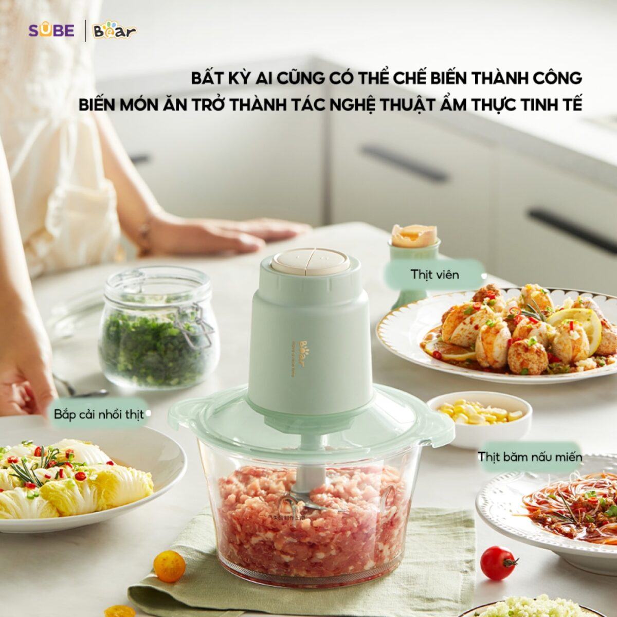 Máy xay thịt Bear 1.8L SB-MX20A (Bản Quốc Tế) - Ảnh 4