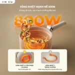 Nồi điện đa năng Bear 1.6L MC-4H16G (Bản Quốc Tế) - Ảnh 12