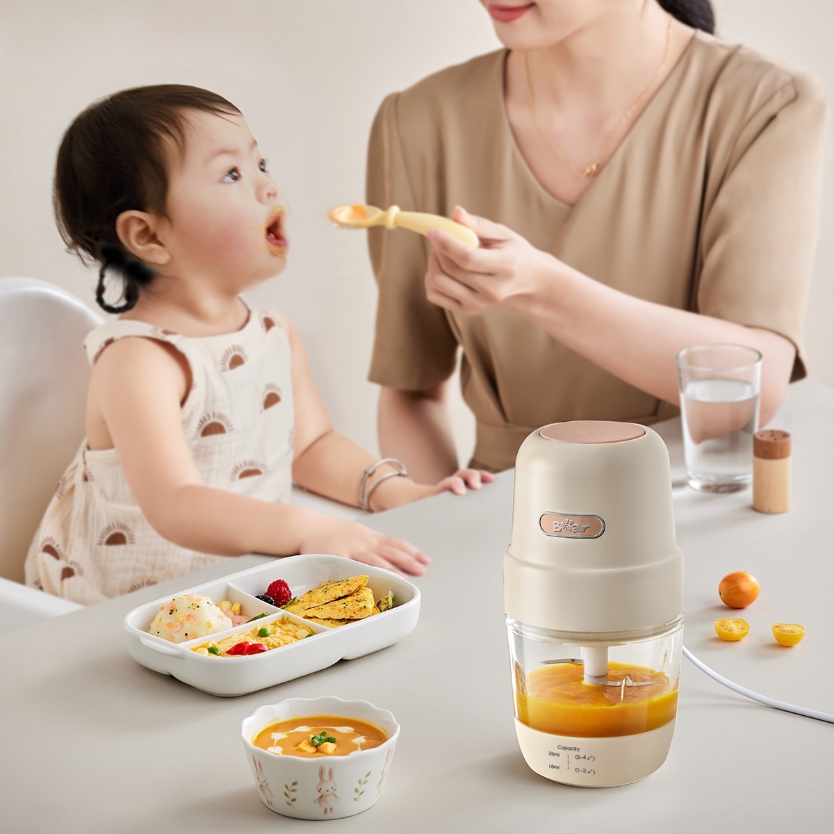 may xay an dam ch 4h02s 2 Máy xay ăn dặm Bear 0.3L CH-4H02S (Bản Quốc Tế) - 8