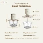 Máy xay thịt Bear 1.8L CH-5H03P36 (Bản Quốc Tế) - Ảnh 14