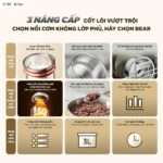 Nồi cơm điện Bear 1.2L RC-5H30O12 (Bản Quốc Tế) - Ảnh 3