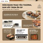 Nồi lẩu nướng đa năng Bear GR-5H22R83 (Bản Quốc Tế) - Ảnh 2