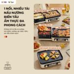 Nồi lẩu nướng đa năng Bear GR-5H22R83 (Bản Quốc Tế) - Ảnh 9