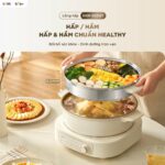 Nồi lẩu nướng hấp đa năng Bear HOP-505QT (Bản Quốc Tế) - Ảnh 2