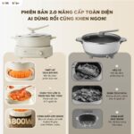 Nồi lẩu nướng hấp đa năng Bear HOP-505QT (Bản Quốc Tế) - Ảnh 14