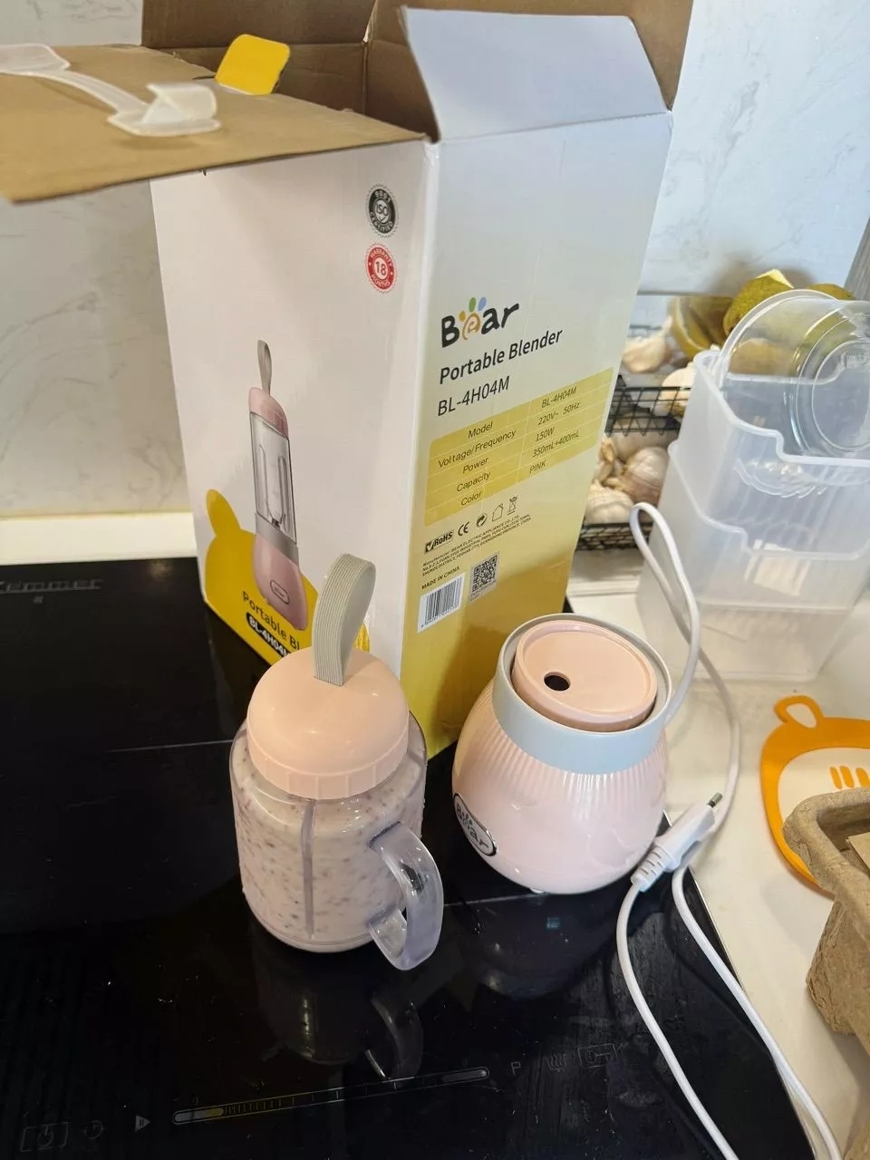 Máy xay sinh tố cầm tay Bear BL-4H04M (Bản Quốc Tế) - 14